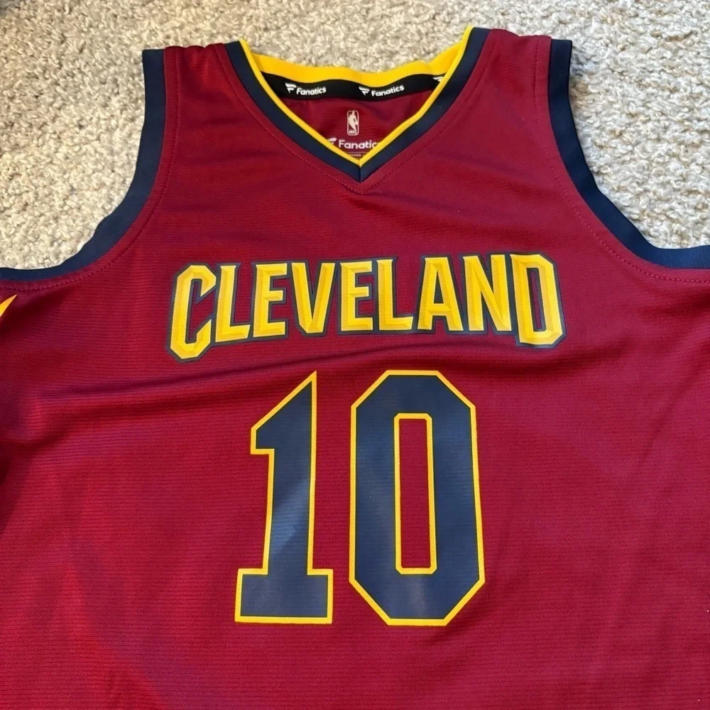 Cleveland Cavaliers Kids Basketball Jersey #10 Garland Small Fanatics NBA Red